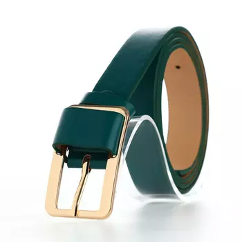 Ремень женский, ширина 2,1 см, цвет зеленый