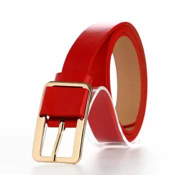 Ремень женский, ширина 2,1 см, цвет красный
