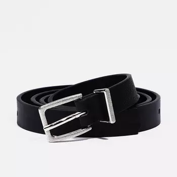 Ремень женский, ширина 2,2 см, пряжка металл, цвет черный