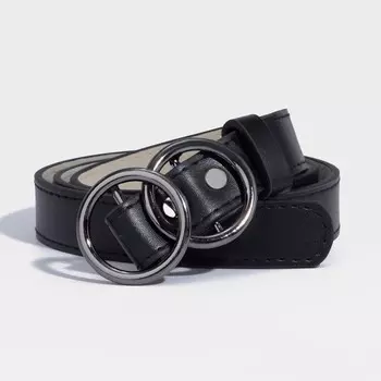 Ремень женский, ширина 2,3 см, пряжка металл, цвет черный