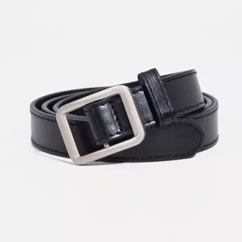 Ремень женский, ширина 2,3 см, пряжка металл, цвет черный