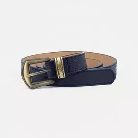 Ремень женский, ширина - 2,3 см, пряжка металл, цвет синий