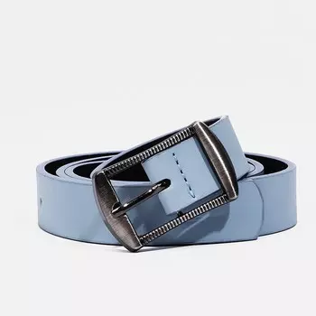 Ремень женский, ширина 2,4 см, пряжка металл, цвет голубой