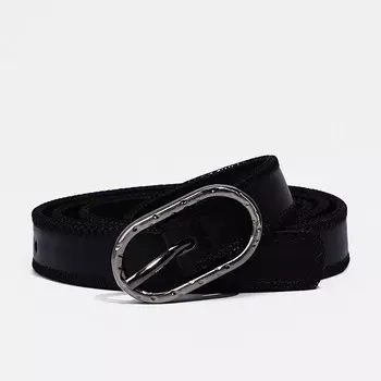 Ремень женский, ширина 2,4 см, пряжка металл, цвет черный