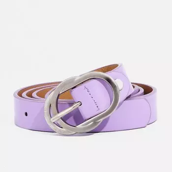 Ремень женский, ширина 2,4 см, винт, пряжка металл, цвет сиреневый