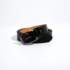 Ремень женский, ширина 2,5 см, винт, пряжка тёмный металл, цвет чёрный