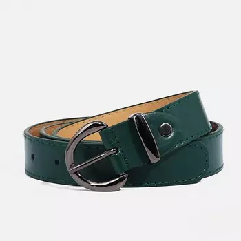 Ремень женский, ширина 2.7 см, винт, пряжка металл, цвет зеленый