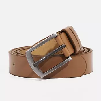 Ремень женский, ширина 2.7 см, винт, пряжка металл, цвет рыжий