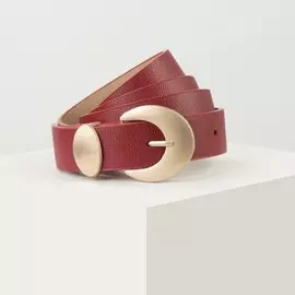 Ремень женский, ширина 2,8 см, флотер, пряжка металл, цвет бордовый