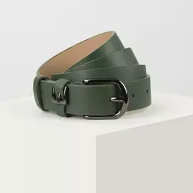 Ремень женский, ширина 2,8 см, гладкий, пряжка металл, цвет зелёный