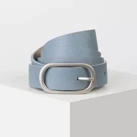 Ремень женский, ширина - 2,8 см, пряжка металл, цвет голубой