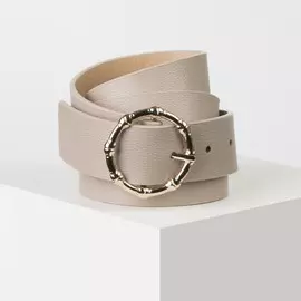 Ремень женский, ширина - 3,5 см, пряжка металл, цвет светло-коричневый