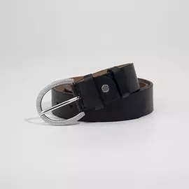 Ремень женский, ширина 3,5 см, винт, пряжка металл, цвет синий