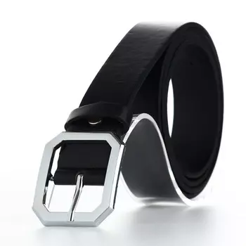 Ремень женский, ширина 3 см, цвет черный