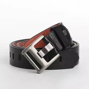 Ремень женский с винтом, 1003 см, пряжка металл, серебристая, черный