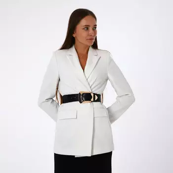 Ремень женский, ширина 4,5 см, цвет черный