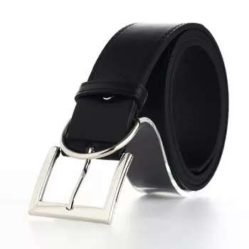 Ремень женский с винтом, 1104 см, пряжка металл, серебристая, черный