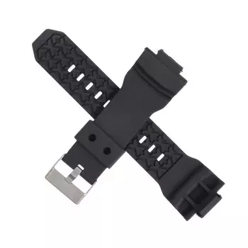 Ремешок для часов g shock ga150, ga200, ga300, glx, l-22.5 см, черный