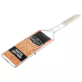 Решетка-гриль для рыбы maclay, одинарная, нержавеющая сталь, 62х12 см