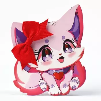 Резинка-бант на подложке