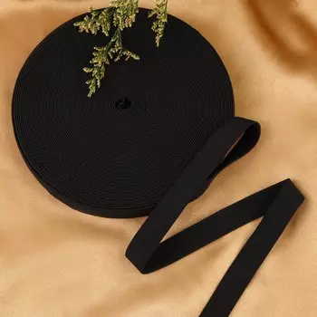 Резинка бельевая, 20 мм, 20 м, цвет черный