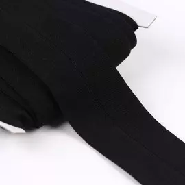 Резинка мягкая с перегибом, 40 мм, 5 ± 1 м, цвет чёрный