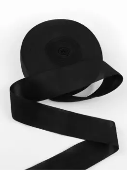 Резинка вязаная, 60 мм, 40±2 м, черная