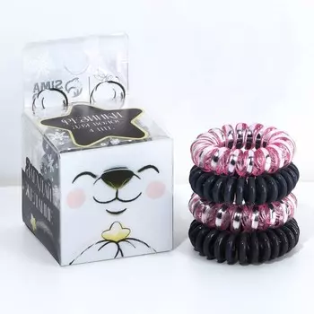 Резинки пружинки для волос новогодние