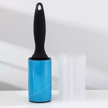 Ролик для чистки одежды доляна, футляр, 236.56.5 см, синий