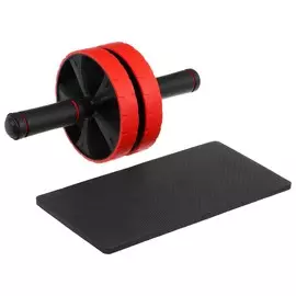 Ролик для пресса onlytop, 31х17х17 см, с ковриком, цвет красный