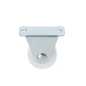 Ролик откатной тундра, d=25 мм, цвет белый, 1 шт.