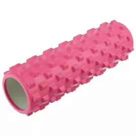Роллер массажный для йоги 45 х 15 см, цвет красный