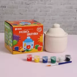 Роспись по гипсу, шкатулка