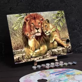 Роспись по номерам без подрамника