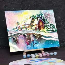 Картина по номерам без подрамника