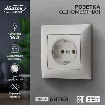 Розетка одноместная luazon lighting
