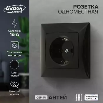 Розетка одноместная luazon lighting
