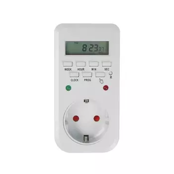 Таймер розеточный электронный luazon lighting, 16 a, интервал 1 минута, 220 в, недельный