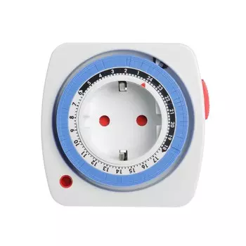 Таймер розеточный механический, luazon lighting, 16 a, интервал 15 минут, 220 в, суточный