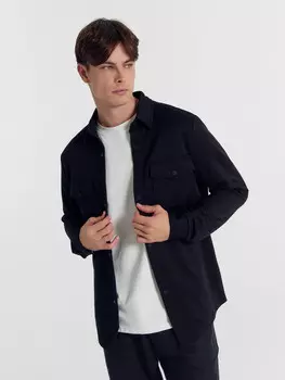 Рубашка мужская в черном цвете