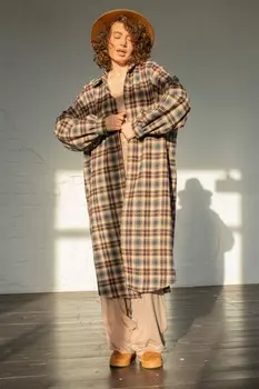 Рубашка удлиненная