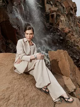 Рубашка женская кремовая