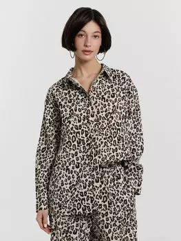 Рубашка женская леопардовая