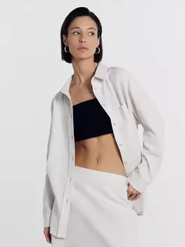 Рубашка женская в светло-бежевом цвете