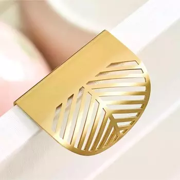 Ручка cappio, м/о 32 мм, с узором, цвет матовое золото