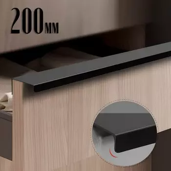 Ручка cappio rt001bl, l=200 мм, м/о 160 мм, цвет черный