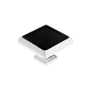 Ручка-кнопка cappio, 35х35 мм, пластик, цвет хром