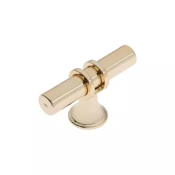 Ручка-кнопка cappio, d=12 мм, пластик, цвет золото, 8 шт.