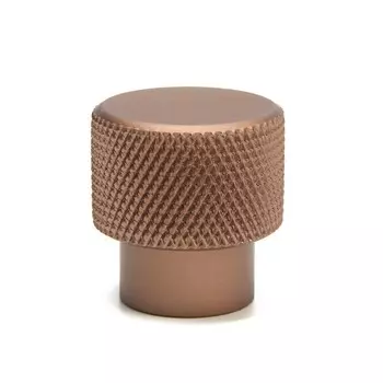 Ручка-кнопка cappio, d=25 мм, цвет коричневый