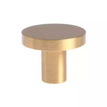 Ручка-кнопка cappio, d=25 мм, h=20 мм, латунь, цвет золото